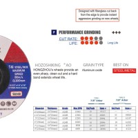 [Performance Line-Industrial Grade] Grinding Wheel AO for Metal T27 for Angle Grinders