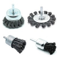 [Value Line-Professional Grade,DIY] Wire Brush,Twist Knotted Wire Wheel Brushes,Light Cleaning Brushes for Drills